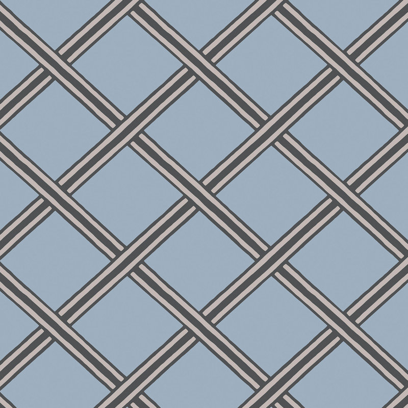 Daschle 10.05m x 53cm Matte Paste the Wall Wallpaper Roll, Blue