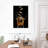 Whiskey Ice Splash Canvas Print-988333193