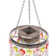 19.25"H Solar Hanging Lighted Wind Chimes with Acrylic Multicoloured Jewel Bead