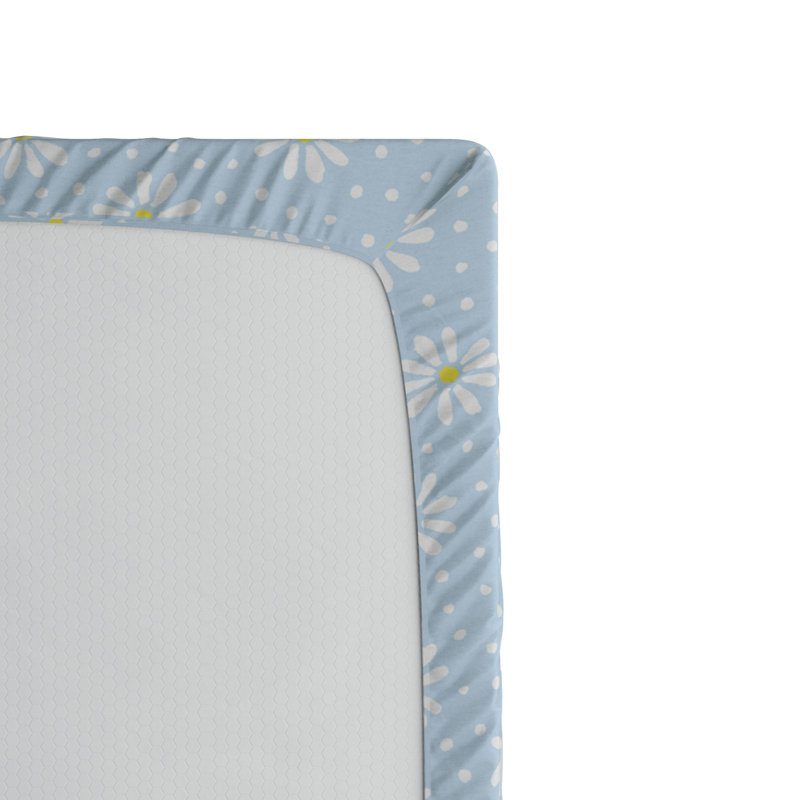 Microfiber Floral Fitted Sheet, Queen Fitted Sheet