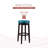 Baylis Swivel Upholstered Stool with Solid Wood Frame-827600398-853509552