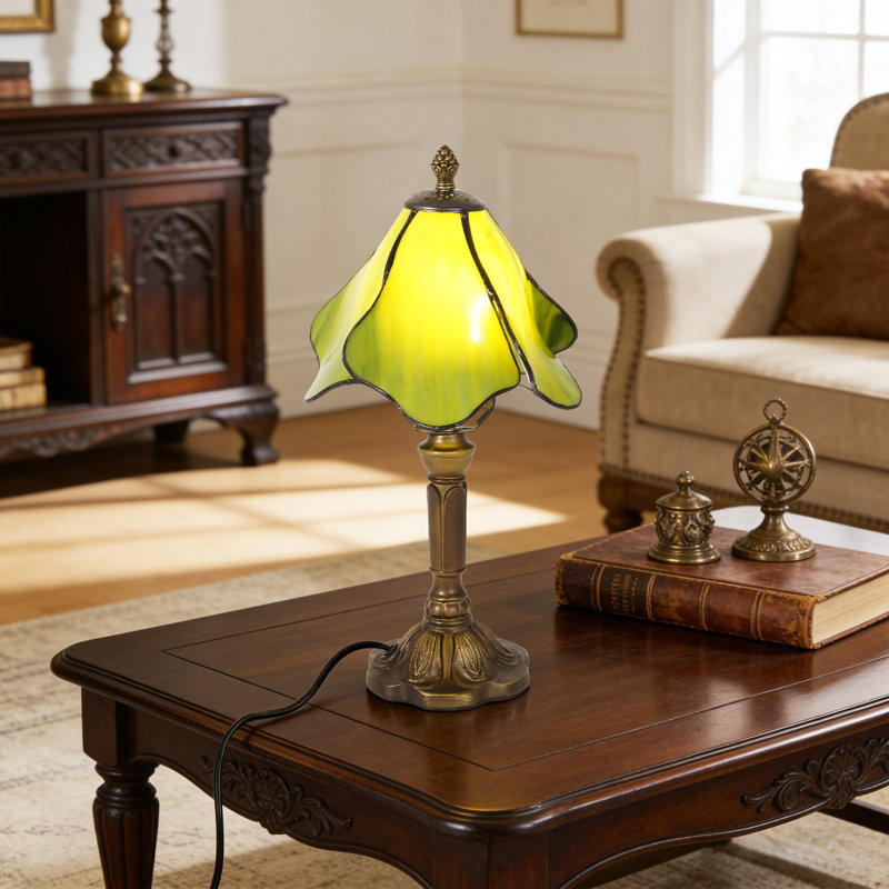 14" Tiffany Style Floral Table Lamp (Bulb Include)