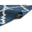 Tapis à motif géométrique bleu marine / blanc Galli-32554673