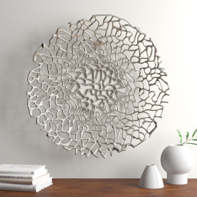 Modern Abstract Wall Decor on Metal