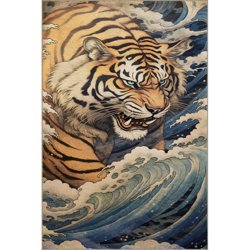 Tapis rectangulaire Yazmeen, Rectangle 4 pi x 6 pi 7 po