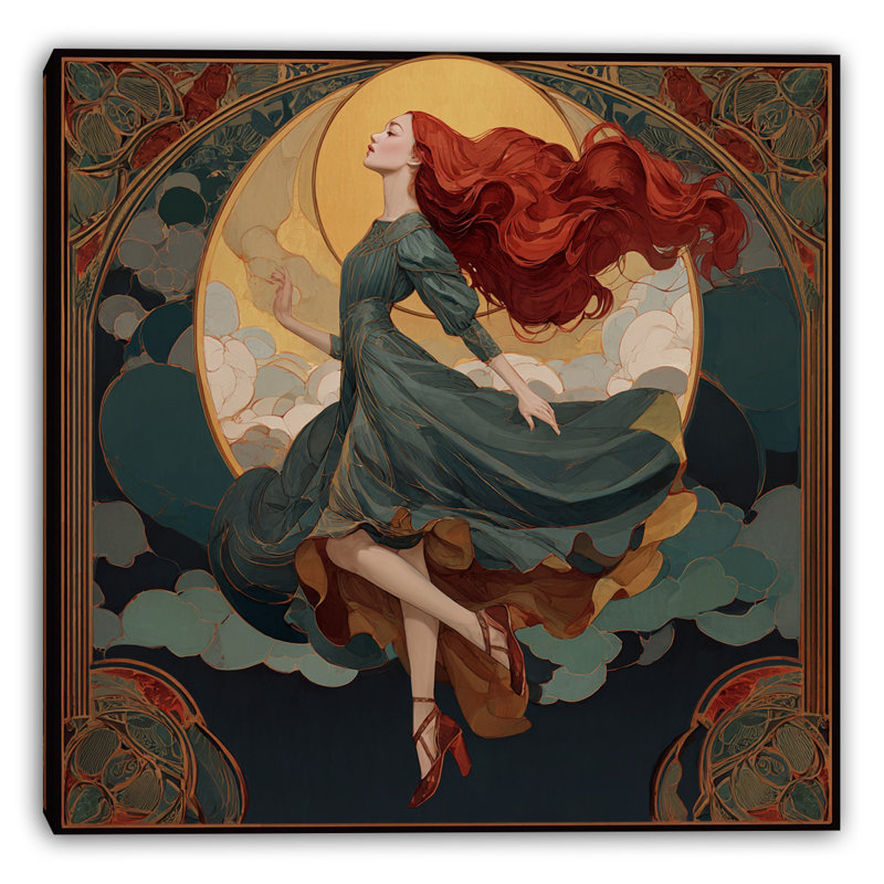 «Dancer in the Clouds», art mural sur toile tendue, H 20 po x l 20 po