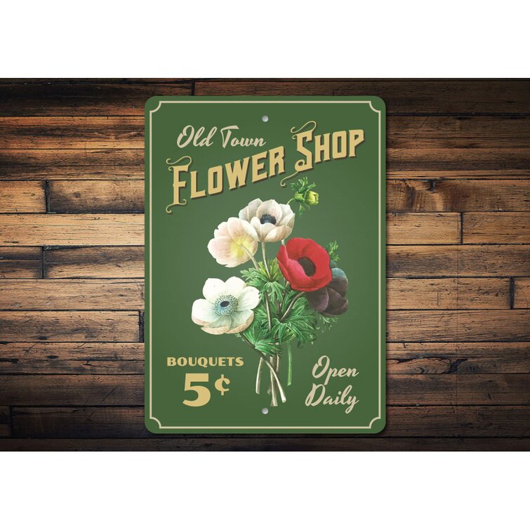 Lizton Sign Shop, Inc Flower Bouquet Aluminum Sign 