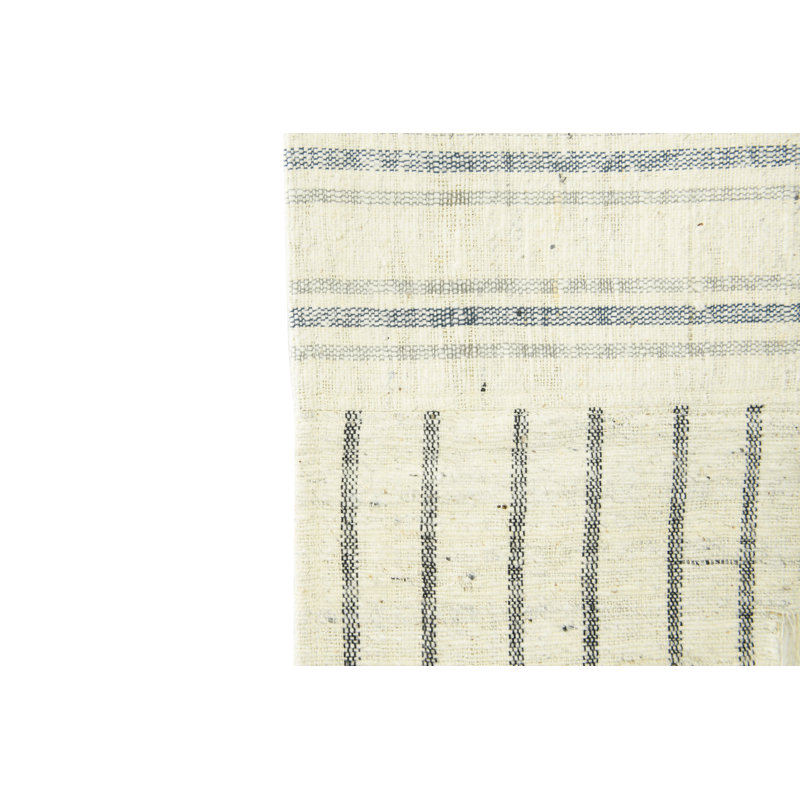 Woven Cotton Striped Wall Hanging with Fringe