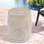 Tables de patio modernes, table d'appoint compacte MGO aspect travertin pour l'extérieur de la maison