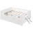 Wood Full Size Platform Bed with Guardrail and Drawer, White-604438529-604438528