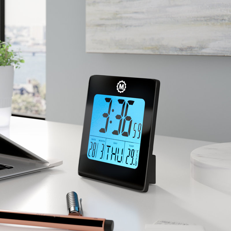 Horloge de table numérique, Noir