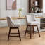 Ensemble de 2 tabourets pivotants à hauteur de comptoir, tabouret de bar rembourré de 26 po de hauteur-1094451712