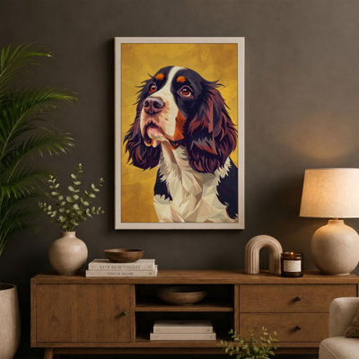 Gentle Spaniel Modern - Wrapped Canvas
