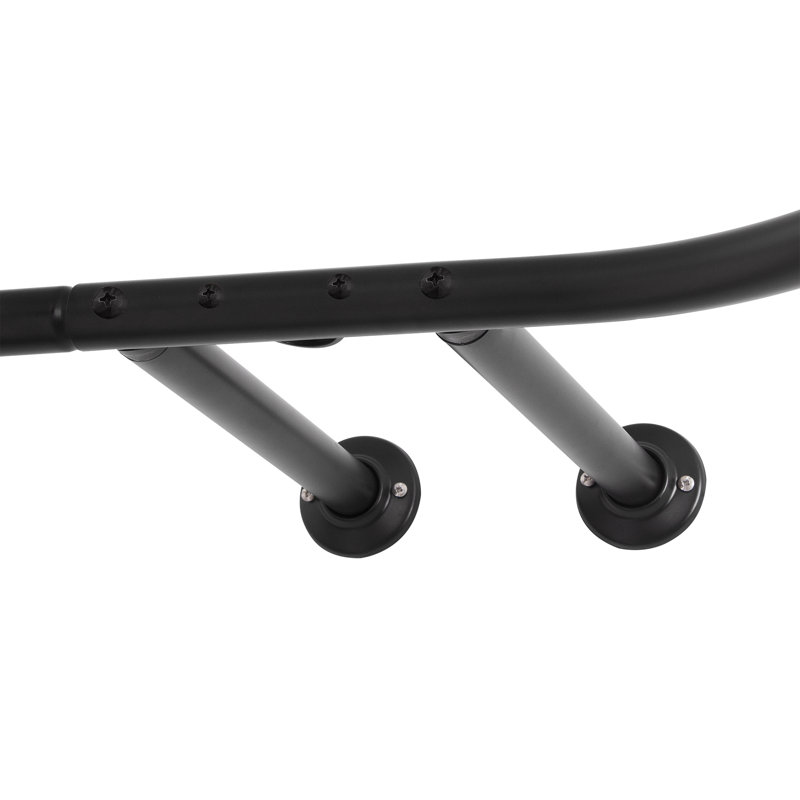 Utopia Alley Rustproof Aluminum Hoop Shower Rod With Ceiling Support for Clawfoot Tub, 54 Inch Extra Large Size by 26 Inch