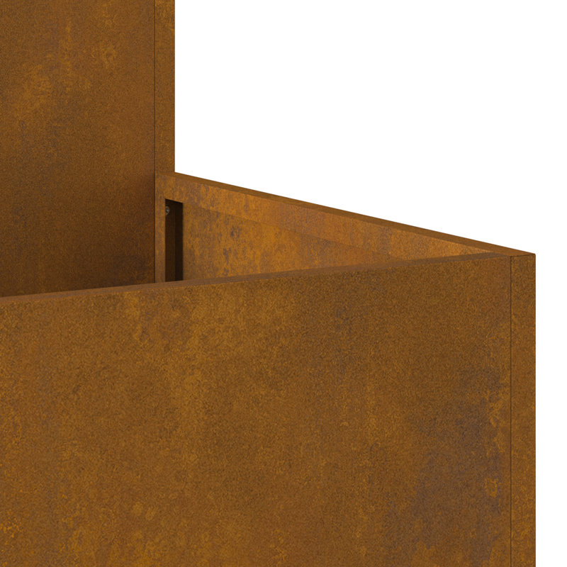 Planter Box, Brown, 48cm H x 100cm W x 100cm D
