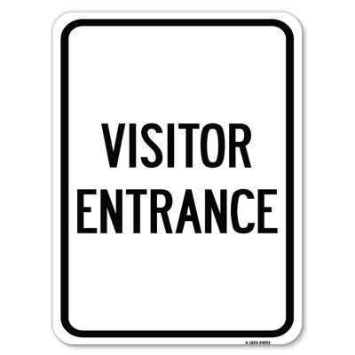 Entrance Sign Visitor Entrance/24093