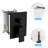 12 Inch Square Matte Black Shower - Wall Mounted With Adjustable Slide, Valve, And Dual Head System Bar, Rainfall Shower, Handheld Spray