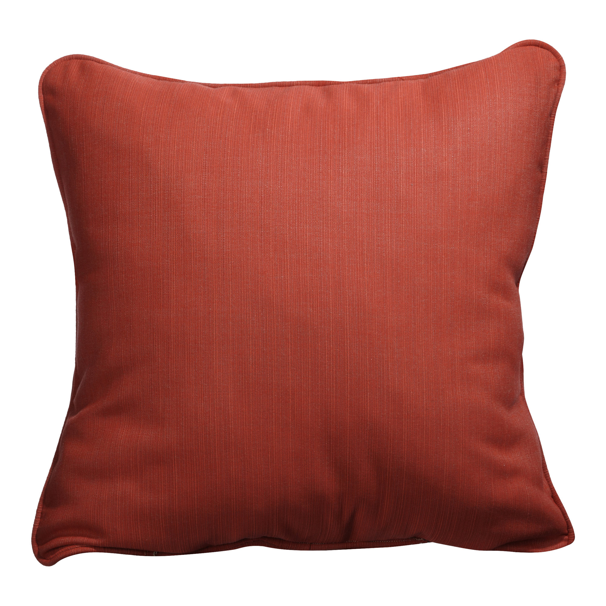 Hansah Indoor/Outdoor Throw Pillow, 22" H x 22" W x 6" D, Sunbrella Canvas Navy