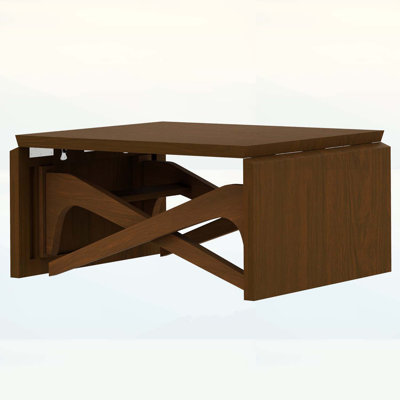 2-in-1 Multi-Function Design Coffee Table,Expandable Dining Table