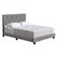 Structure de lit tapissier avec tête de lit Diamond Linen-1427847254-1427847241