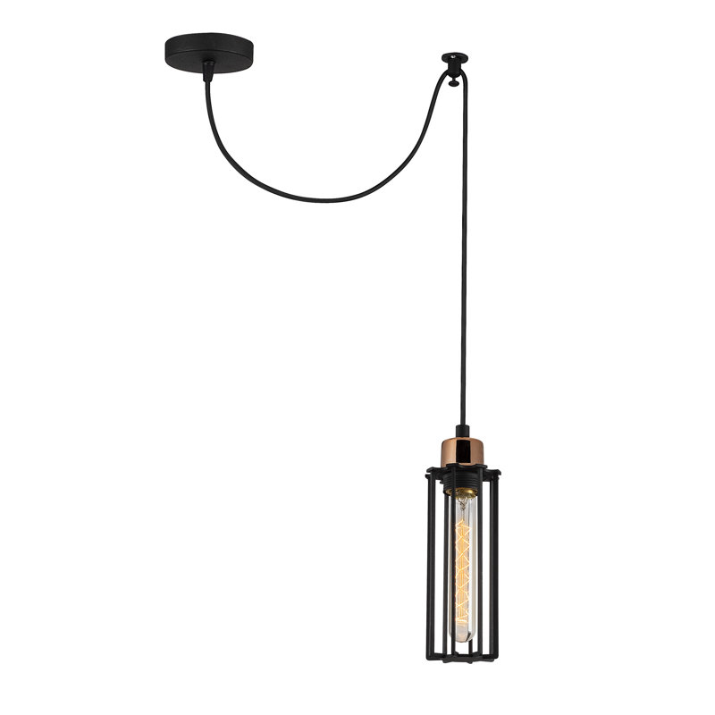 Luminaire suspendu cylindrique à 1 lumière Jolyon