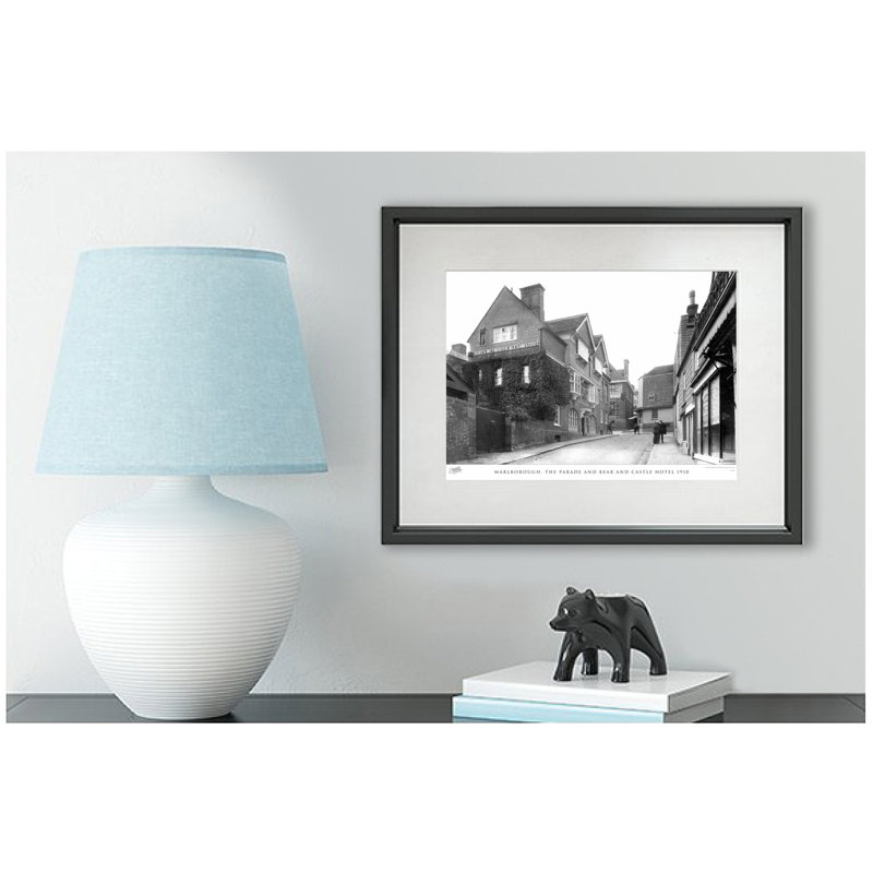 Marlborough, The Parade And Bear And Castle Hotel 1910 - Single Picture Frame Print, 28cm H x 36cm W x 2.3cm D