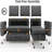 Ebern Designs 81" Convertible L Shaped Couch Sofa Sleeper With Reversible Chaise With Storage And Side Pockets-649564502