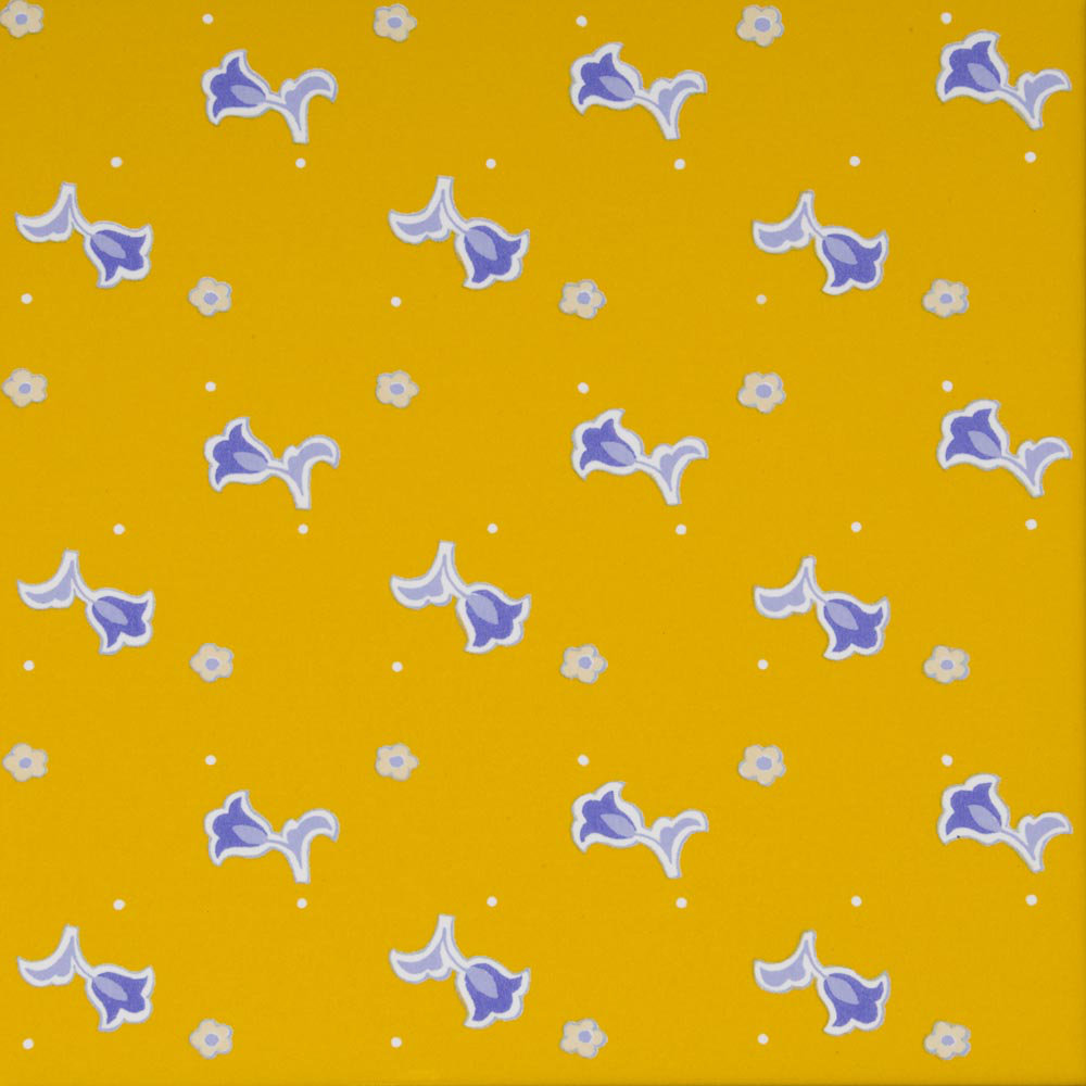 Floral Toss 6" x 6" Ceramic Field Tile Imagine Tile, Inc.