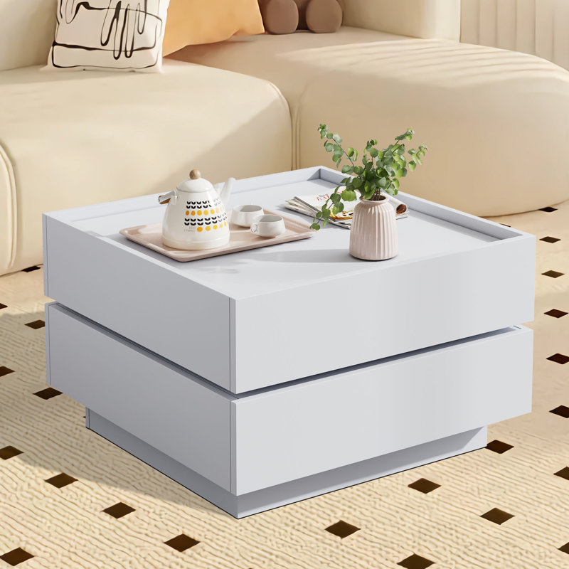 Solid Coffee Table, White