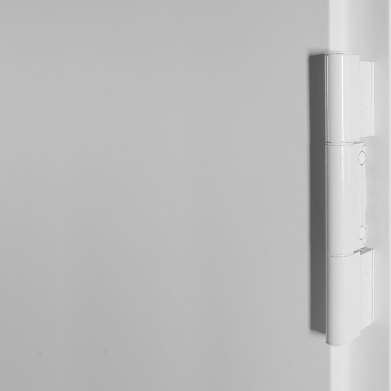 Aura Anthracite Zinc-Galvanized Steel Front Door with Frosted Glass