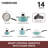 Farberware Smart Control Nonstick Cookware Pots and Pans Set, 14 Piece-62176178