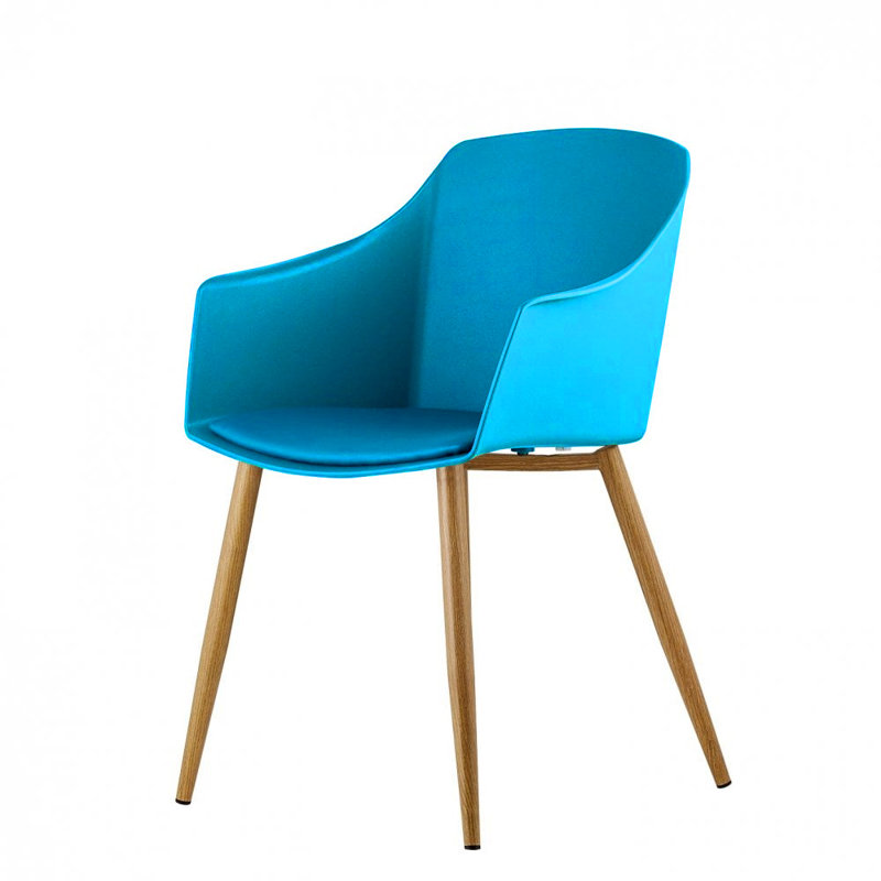Tristen Upholstered Dining Chair, Teal, 1