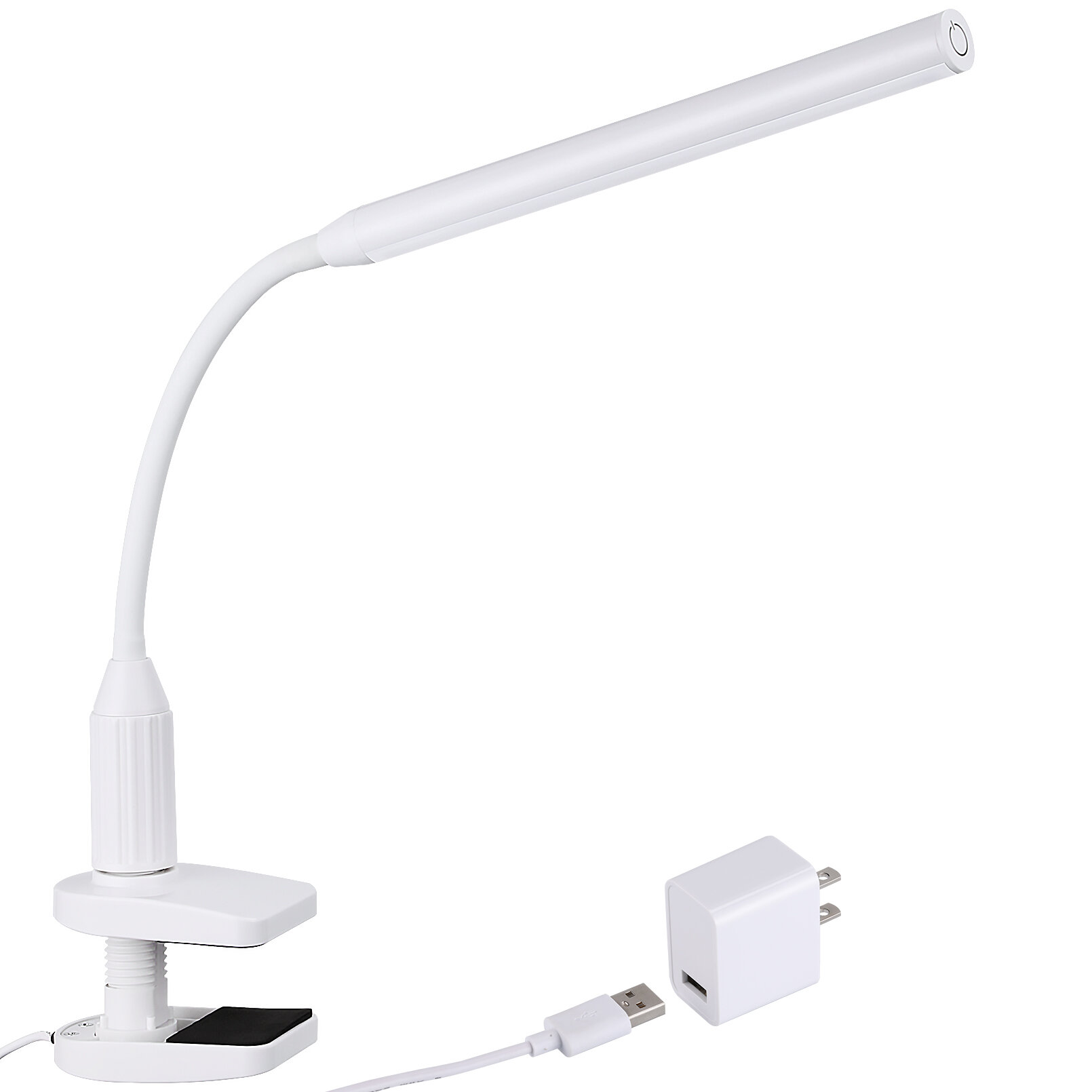 OttLite Entice LED Desk Lamp with Wireless Charging Adjustable Arm