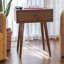 Kiaci Modern End Table with Storage Drawer