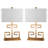 Ensemble de lampes de table 25 po Keya-482391899