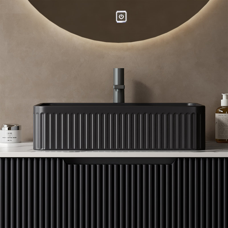 20'' Bathroom Sink, Black