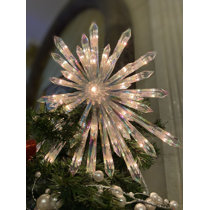 Holiday Time 15.5-Inch LED Champagne Gold Christmas Tree Topper