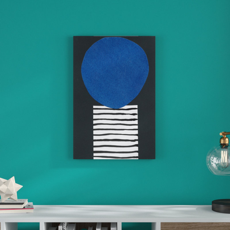 «Memphis in Blue V» par Renée W. Stramel, reproduction d'art sur toile, H 30 po x l 20 po, Toile tendue