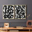 «Graffiti Tangle I», reproduction encadrée de qualité supérieure - prête à être accrochée - aucun clou requis - aucun clou requis-719234036-719234039