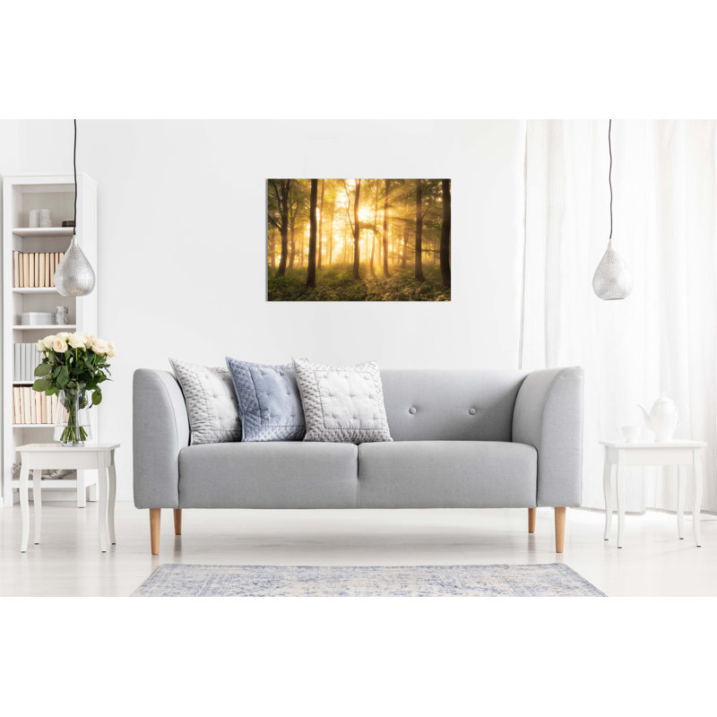 Panther Print Fine Art Prints Yellow Warm Sunlight On A Forest Artistic Framed Canvas Prints, Pictures For Home Walls, Bedroom, Living Room & Bathroom Decor - Wrapped Canvas Art Prints