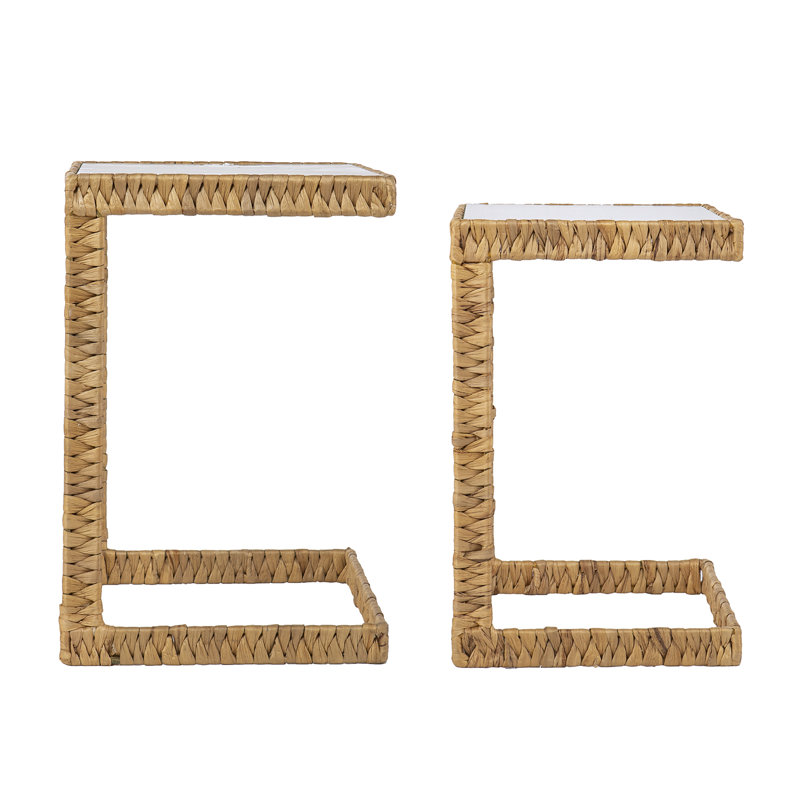 Ismaya Glass Top Nesting Tables