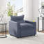 Fauteuil convertible en velours-1030213892