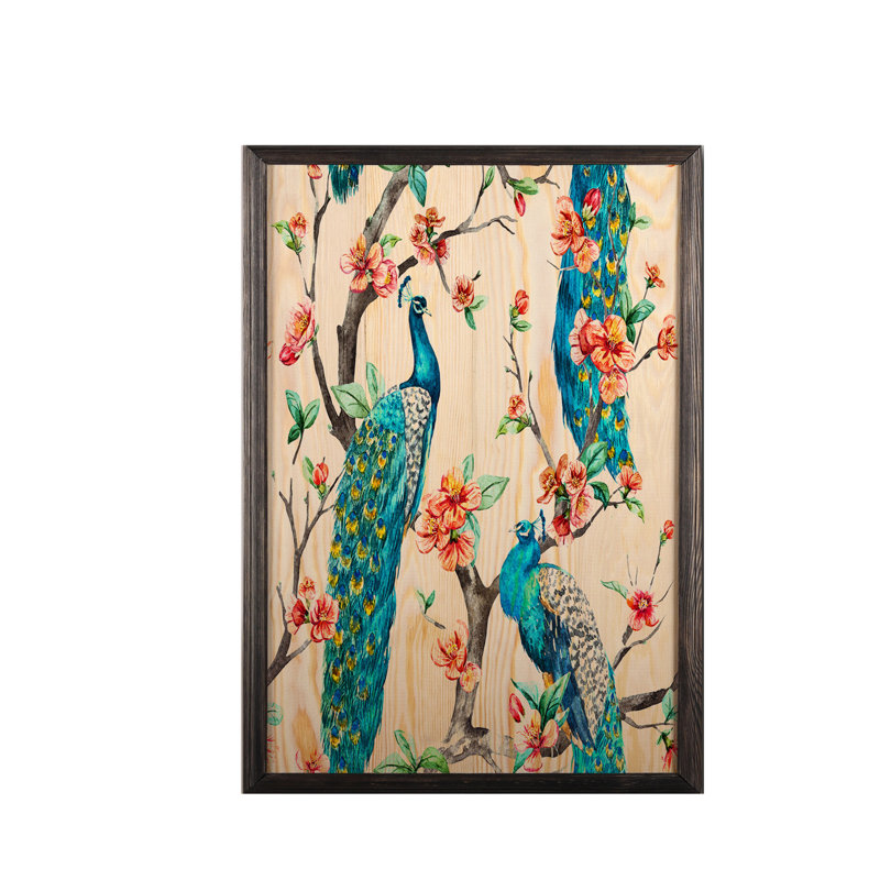 Perry Single Picture Frame Painting on Wood, 70cm H x 50cm W x 2cm D