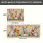 Ensemble de 2 lapins blancs avec carottes, tapis de cuisine