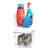 Sorbus 2 Pack Medium Clear Kitchen and Fridge Storage Bins with Handles and Lids