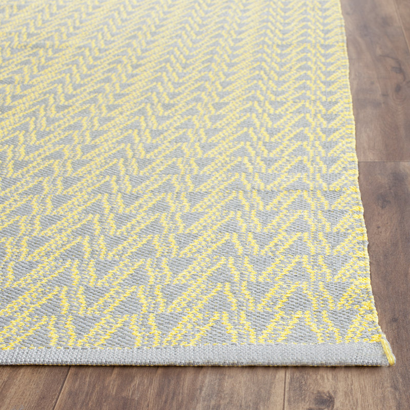 Lucrezia Rectangle Geometric Hand Woven Indoor / Outdoor Area Rug, Rectangle 152 x 244 cm