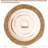 Round Woven Placemats Set Of 6 - Boho Rattan Water Hyacinth Placemats For Dining Table, Farmhouse Rustic Braided Wicker Table Mats For Home And Wedding Decor