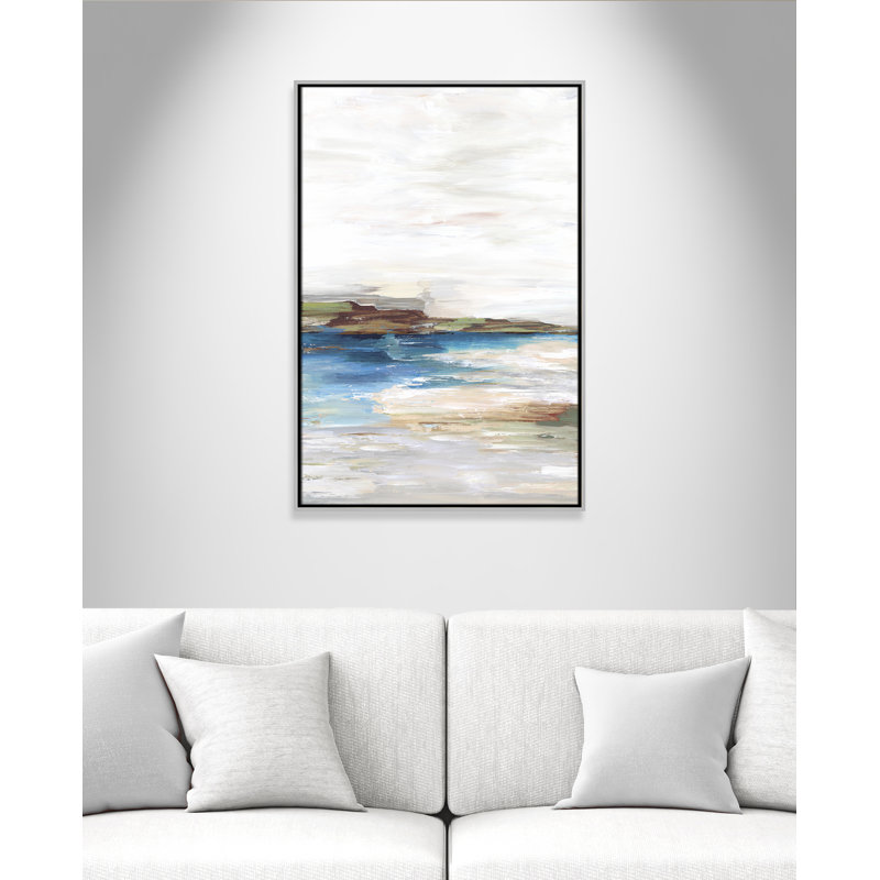 «Distant Land Floater Frame», reproduction d'art sur toile, H 37,5 po x l 25,5 po x P 2 po, Toile argentée
