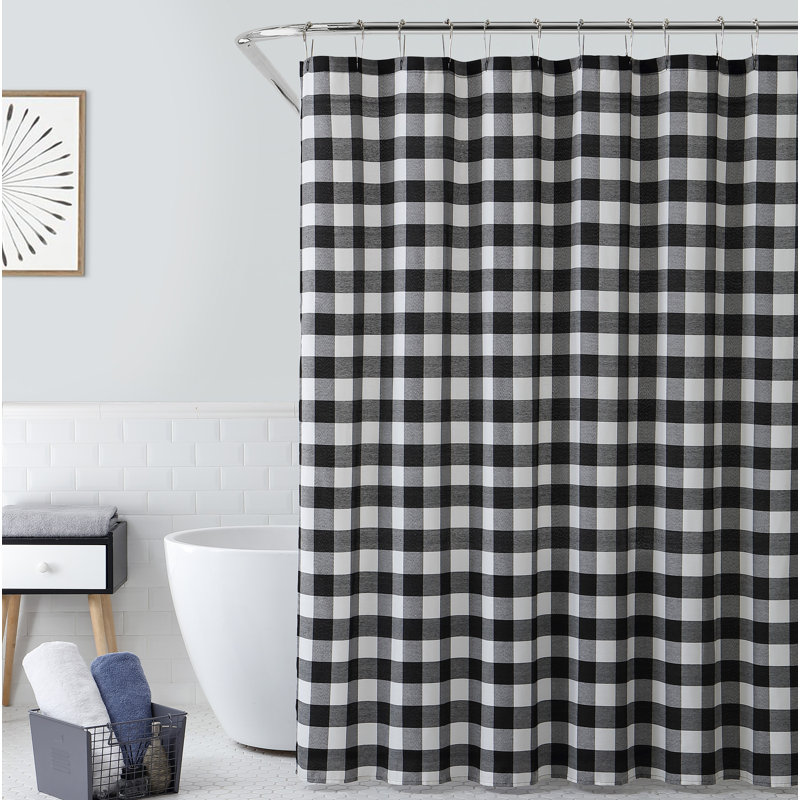 Rideau de douche Taconic, Noir, H 70 po x l 72 po