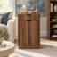 Armoire à poubelle inclinable 10 gallons, armoire à poubelle autoportante avec tiroirs, armoire à poubelle dissimulée pour la cuisine